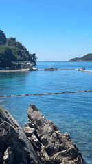 Morning beach scenes captured along Budva's Adriatic coast