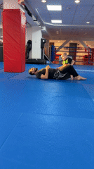 Martial arts training session with child participation in Krasnoyarsk