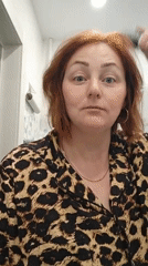 Woman's morning routine documented in Markovskii, Russia