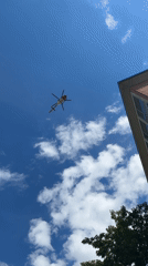 Helicopter spotted flying over residential Kiel neighborhood
