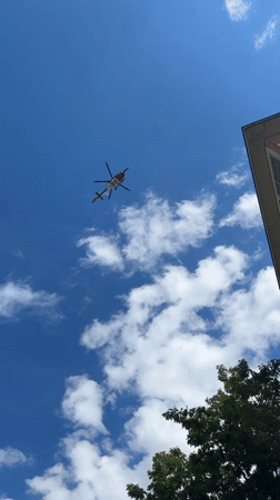 Helicopter spotted flying over residential Kiel neighborhood