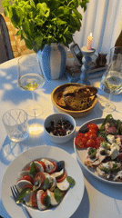 Evening dinner gathering documented in Gangloff, Germany