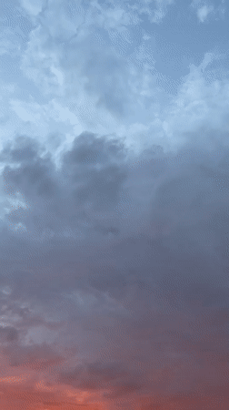 Vivid summer sunset over Zvezdara's rooftops and cranes