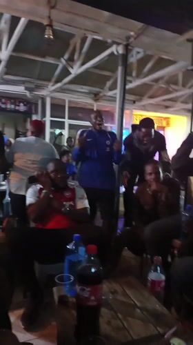 Evening social gathering observed at Nairobi bar venue