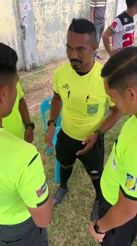 Local soccer match kicks off in Keude Trienggadeng, Indonesia
