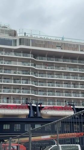Mein Schiff 3 cruise ship docked at Rotterdam terminal