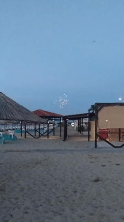 Twilight beach scenes documented across northern Greek coastal towns