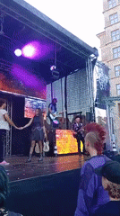 Live festival performances light up central Wrocław