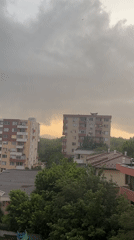 Rainy evening moments captured across Veliko Tarnovo apartment district