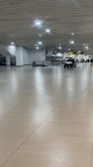 Busy afternoon inside Soekarno-Hatta Airport terminal