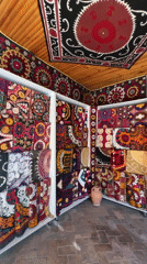 Exploring Samarkand's monuments, textile shops, and ceramic markets