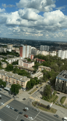 Urban and forest views documented over morning hours