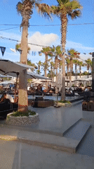 Beachside dining and sunset views in Dar Bouazza, Morocco