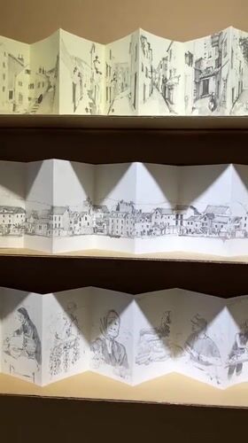 Accordion-fold art installation displayed in Bangkok