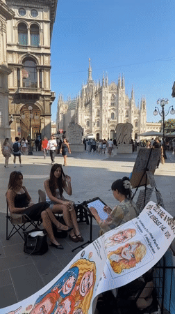 Busy afternoon around Milan's Duomo, Galleria, and nearby cafés