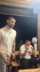 Outdoor party captured on video in Pomorie, Bulgaria
