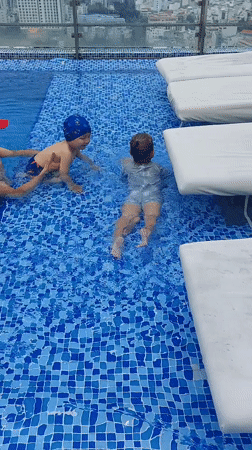 Rooftop pool day in Nha Trang with city views