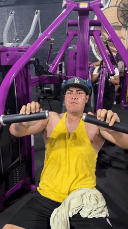 Late-night gym session recorded in Arica, Chile