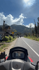 Scooter ride and volcanic landscape near Mount Bromo, East Java