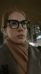 Woman records nighttime selfie video in Izhevsk