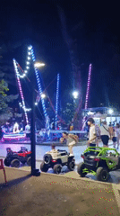 Kobuleti promenade comes alive with rides, lights, and nightlife