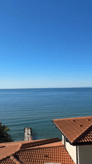 Relaxed morning at a Black Sea resort in Sveti Vlas, Bulgaria