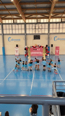 Children's recreational activities observed in gymnasium over 13-minute period