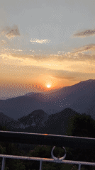 Sunset documented over Haini mountains, India
