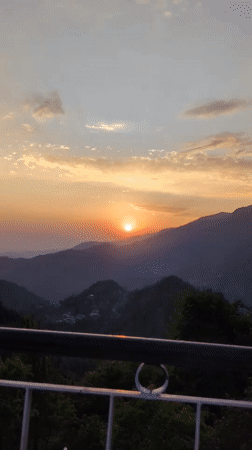 Sunset documented over Haini mountains, India
