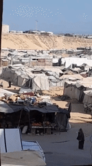Daily life across Khan Yunis displacement camps and streets