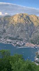 Video captures scenic view of Kotor, Montenegro waterfront