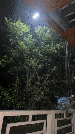 Heavy rain observed in Kathu, Thailand neighborhood