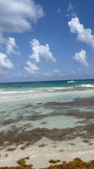 Evening beach scenes documented at Playa del Carmen resort area