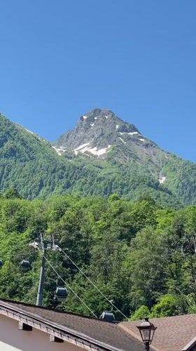 Sightseeing through Estosadok's mountain resort village