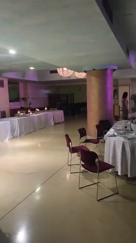 Wedding reception dinner and dancing in Vinchiaturo, Italy