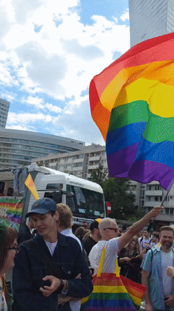 Pride parade draws crowds to central Warsaw streets