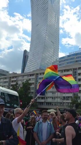 Pride parade draws crowds to central Warsaw streets