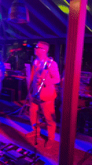 Four-piece band performs outdoor concert in Pomorie, Bulgaria