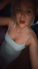 Mirror selfie session in a light blue maxi dress, Izhevsk