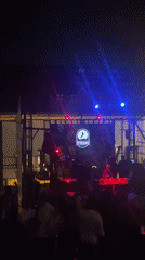 Nighttime music event held at DYNAMO venue in Vagator