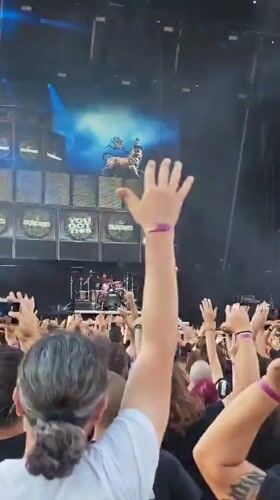 Live concert crowd and stage action in Plovdiv