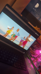 Late-night music video watching session recorded in Bar, Montenegro