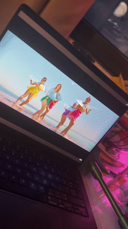 Late-night music video watching session recorded in Bar, Montenegro