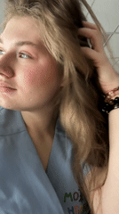 Woman photographed in portrait sessions in Kazan, Russia