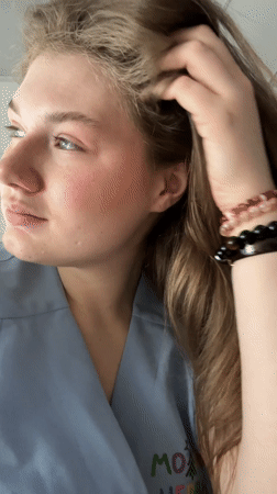 Woman photographed in portrait sessions in Kazan, Russia