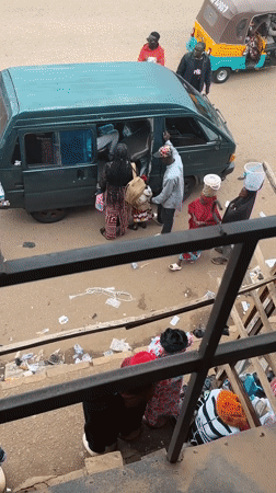 Morning street life and commerce documented in Bukuru, Nigeria