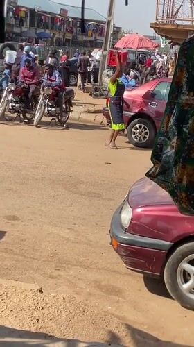 Morning marketplace activity documented across Bukuru, Nigeria commercial district