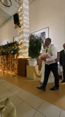 Wedding reception underway in Vera, Spain