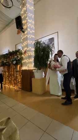 Wedding reception underway in Vera, Spain