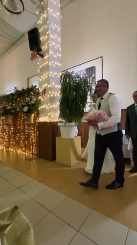 Wedding reception underway in Vera, Spain